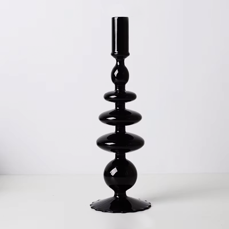 Glass Candlestick Holders