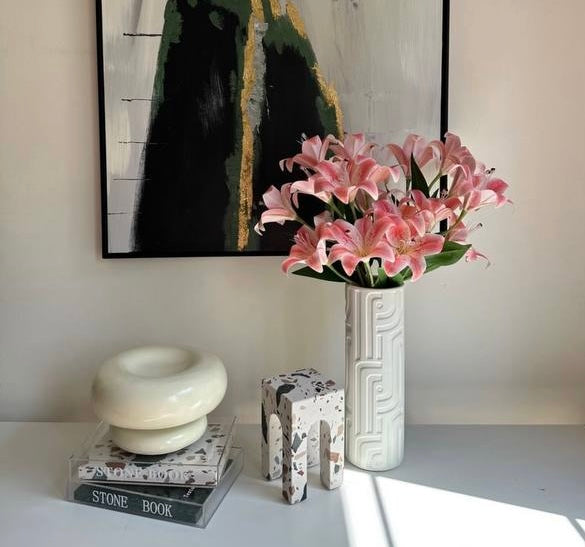 Pink and white flower