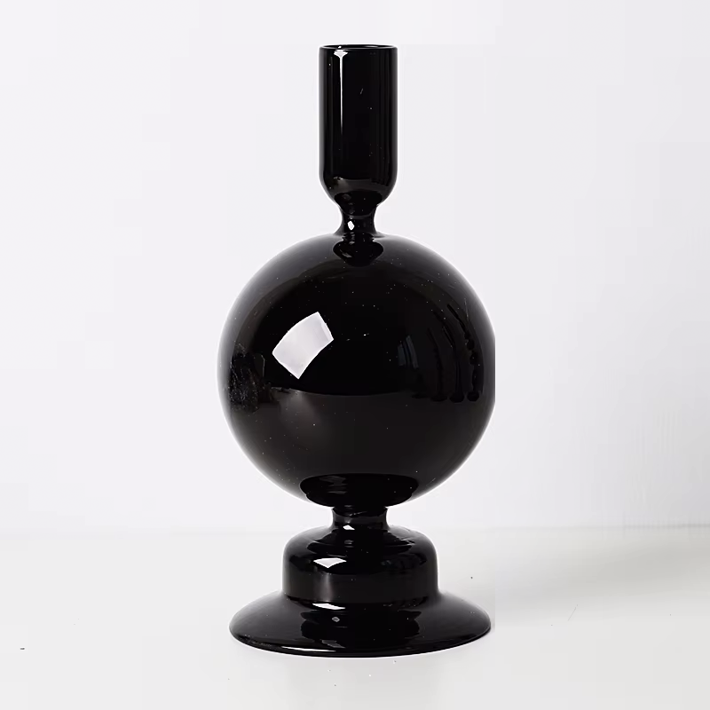 Glass Candlestick Holders
