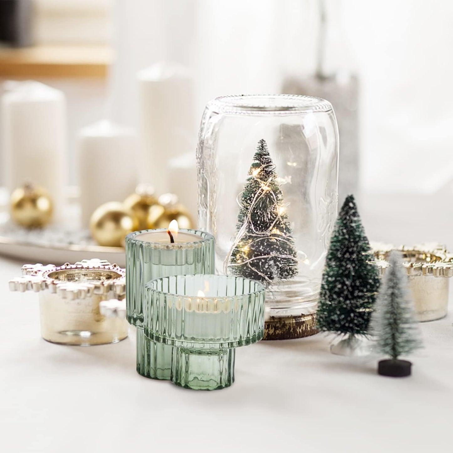 Glass Candle Holders