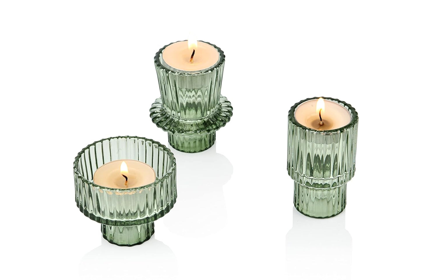 Glass Candle Holders