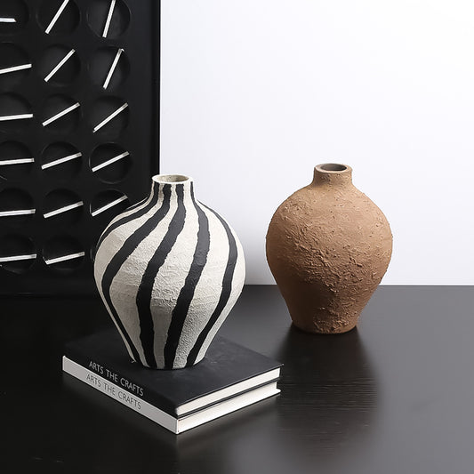 Rustic Textured Vases