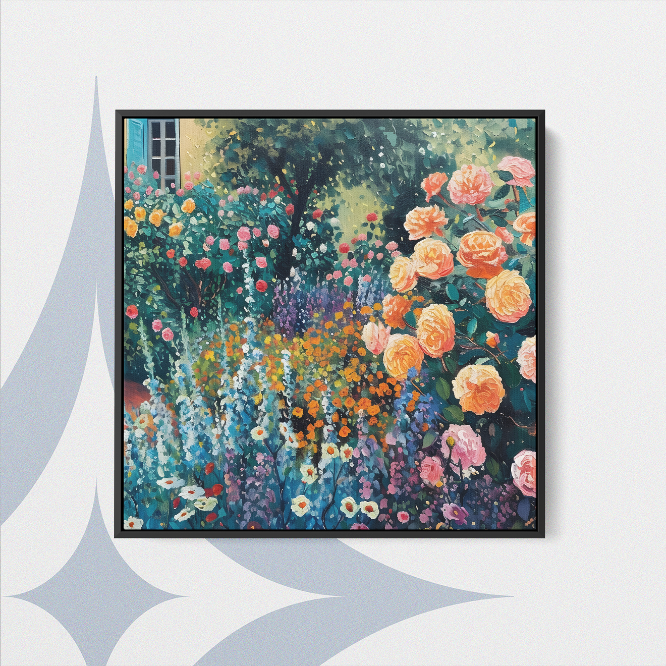 Vibrant Garden Bloom - Canvas Print