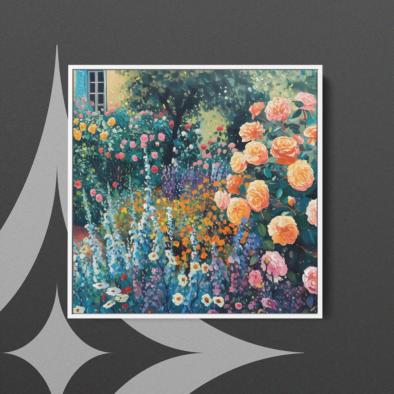 Vibrant Garden Bloom - Canvas Print