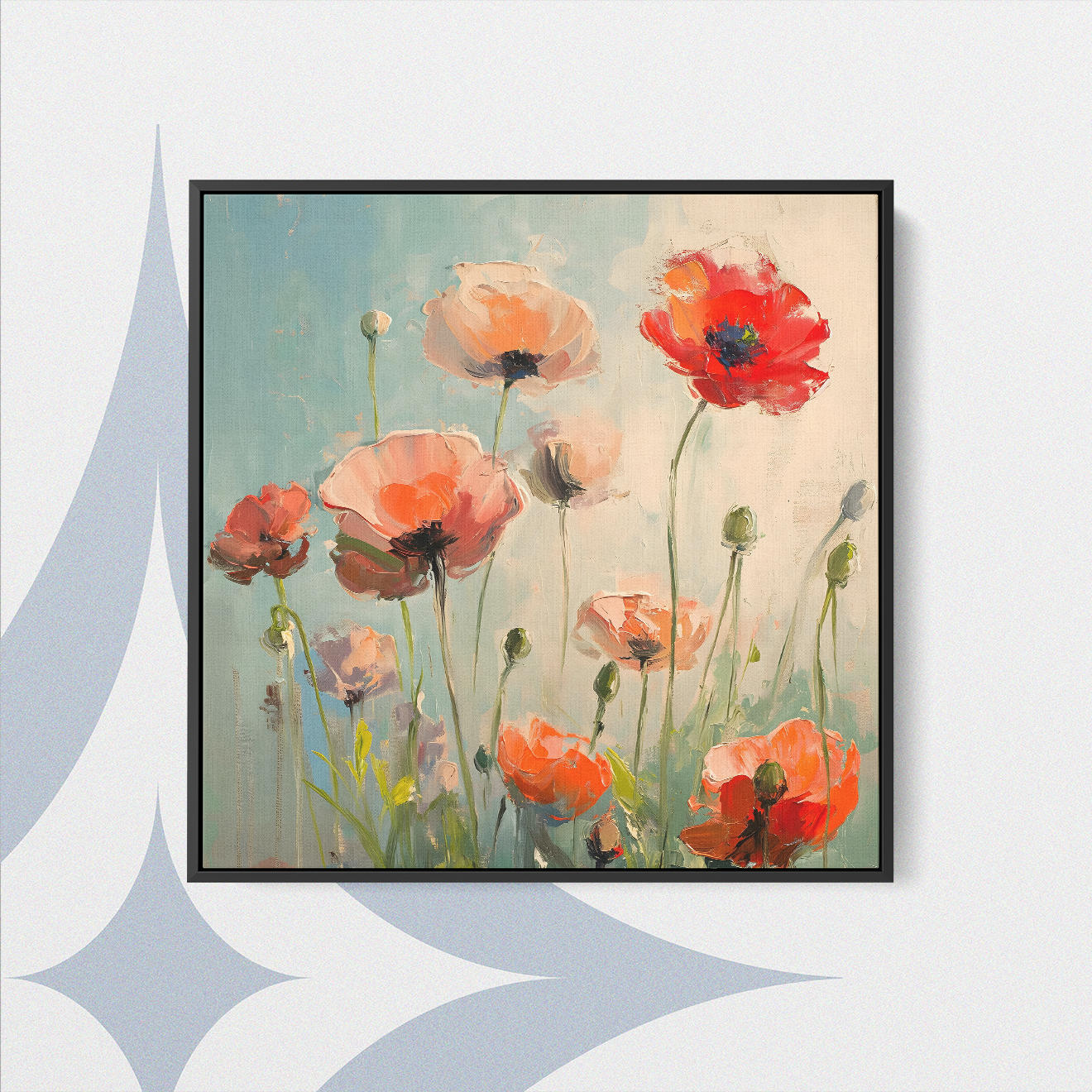 Dreamy Poppy Field - Canvas Print